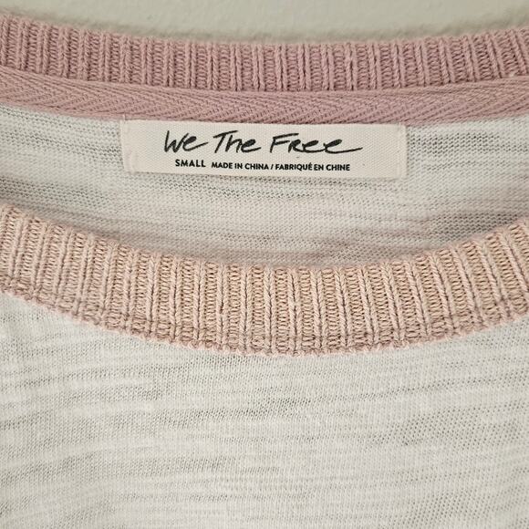 Free People Jordan Mix Knit Tee in Fun Time‎ Combo Size Small - Picture 4 of 12